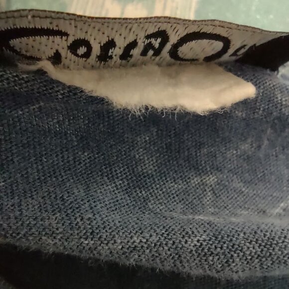 COTTY ON VINTAGE TSHIRT DISTRESSED GUNS WINGS ROSES BLING RHINESTONES SIZE L - Picture 12 of 13